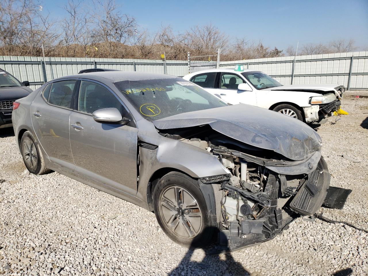 KIA OPTIMA HYB 2012 with VIN KNAGM4ADXC5028050 - Photo from auction