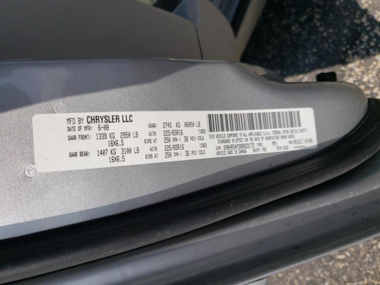 Photo 10 from auction – 2008 CHRYSLER TOWN & COU with VIN 2A8HR54P28R833175