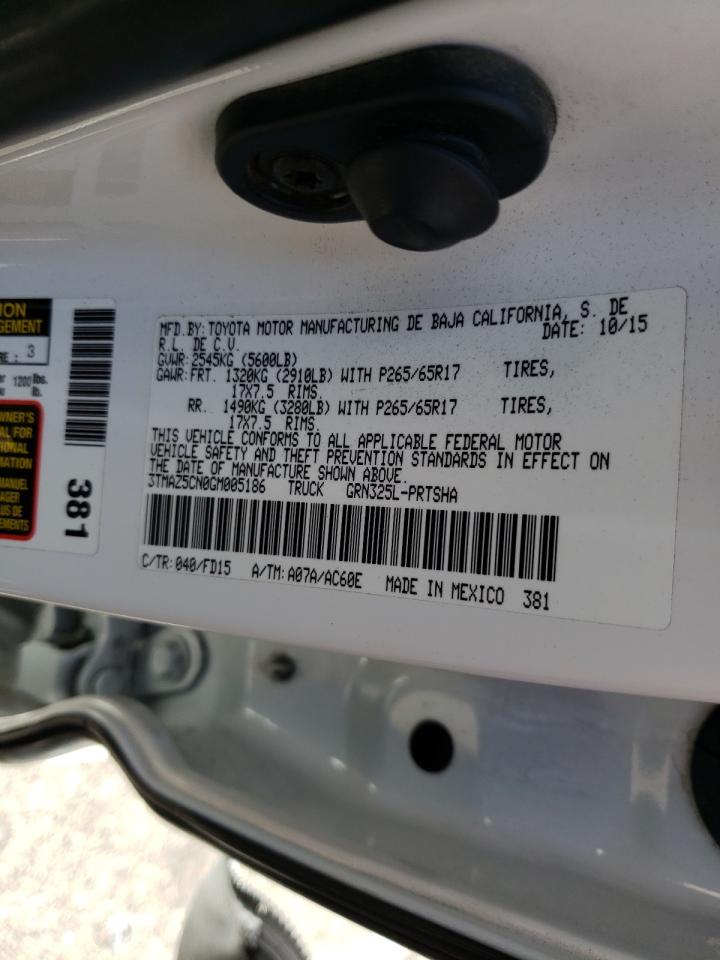 Photo 10 from auction – 2016 TOYOTA TACOMA DOU with VIN 3TMAZ5CN0GM005186