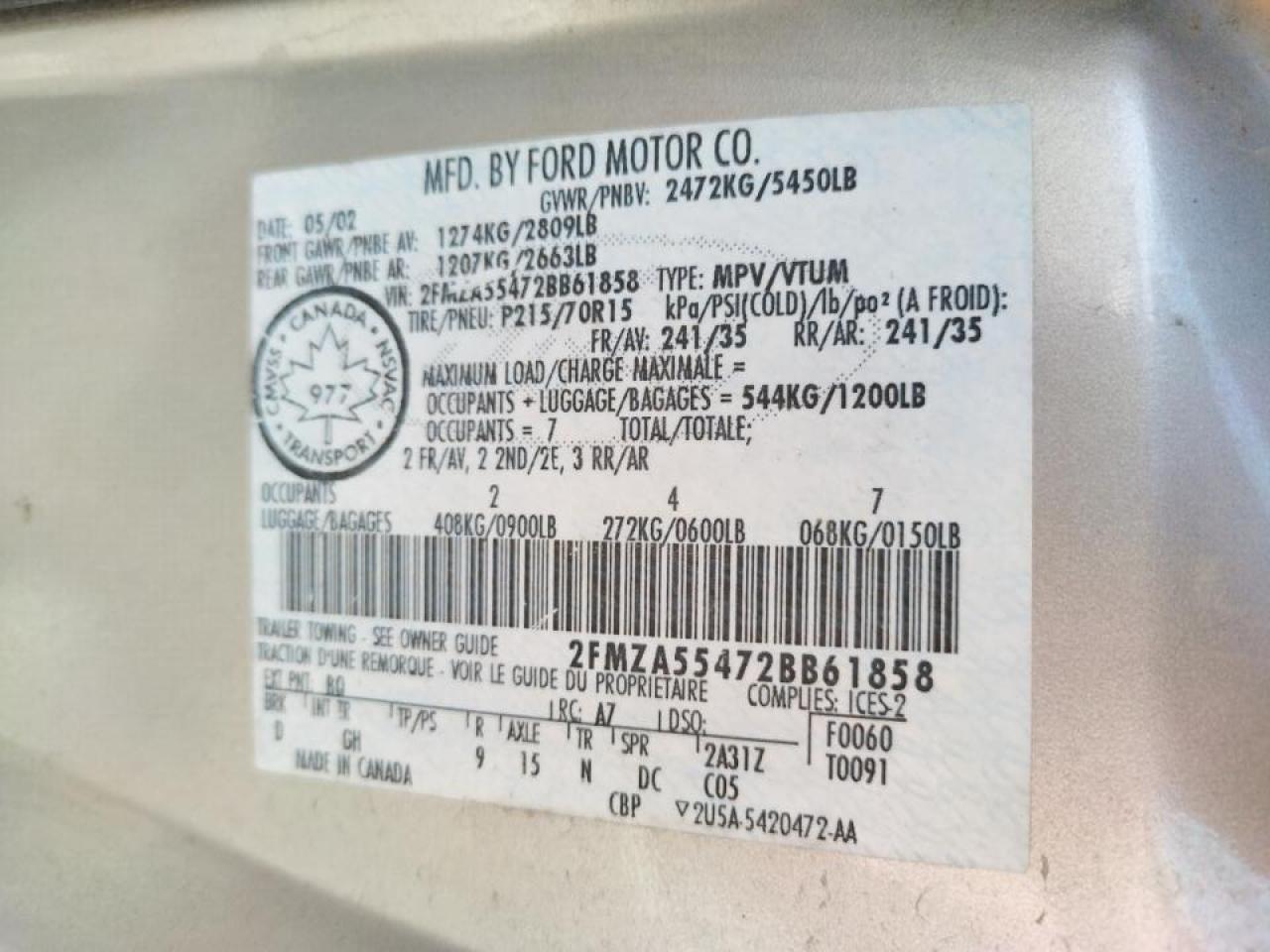 Photo 10 from auction – 2002 FORD WINDSTAR L with VIN 2FMZA55472BB61858