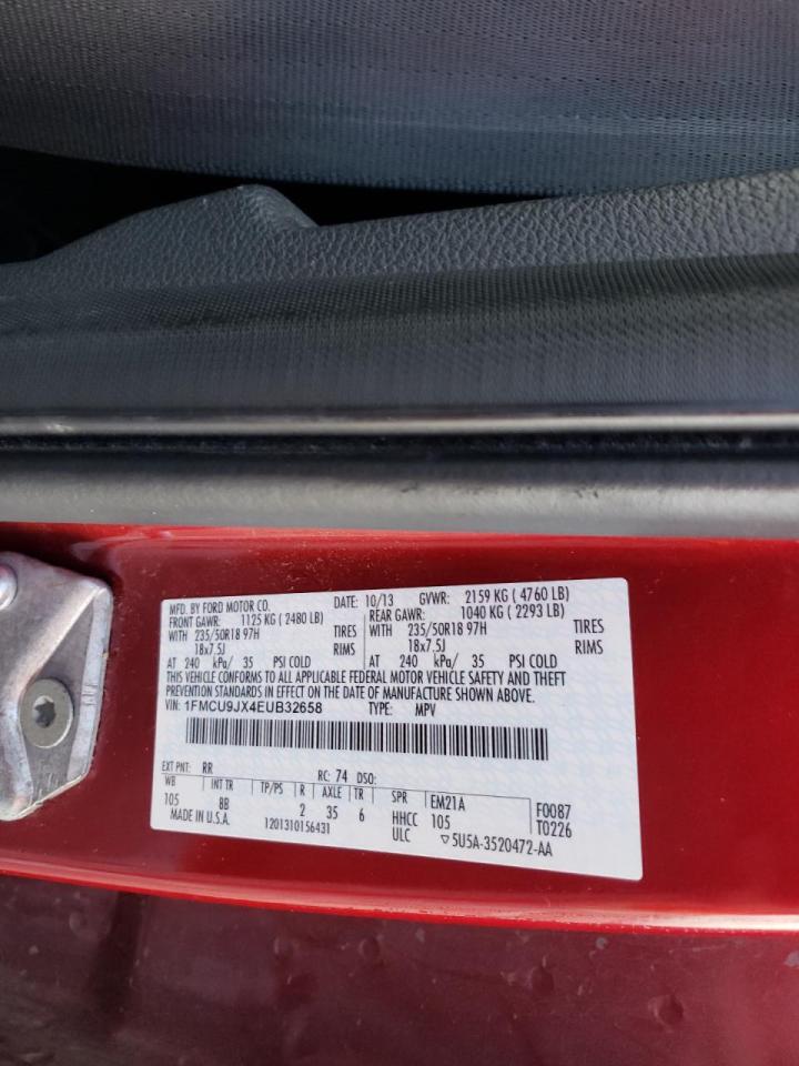 Фото 10 с аукциона – 2014 FORD ESCAPE TIT с VIN 1FMCU9JX4EUB32658