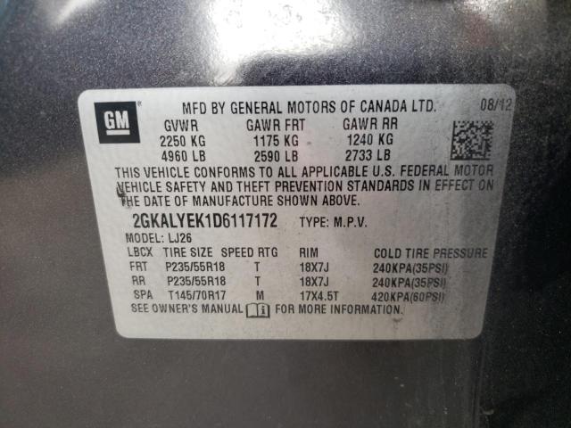 Photo 10 from auction – 2013 GMC TERRAIN DE with VIN 2GKALYEK1D6117172