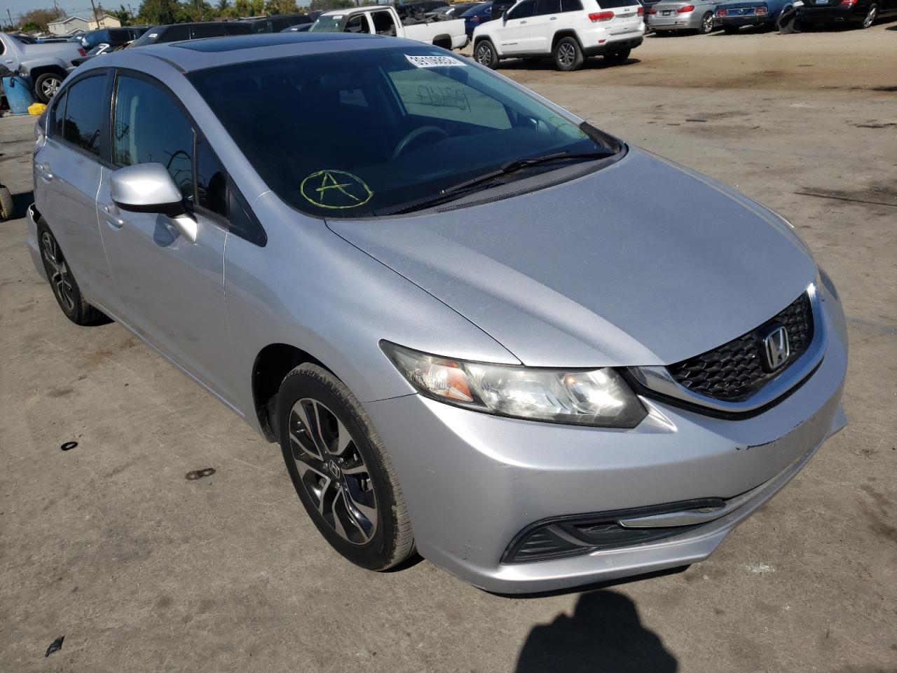 HONDA CIVIC EX 2013 with VIN 19XFB2F85DE247203 - Photo from auction