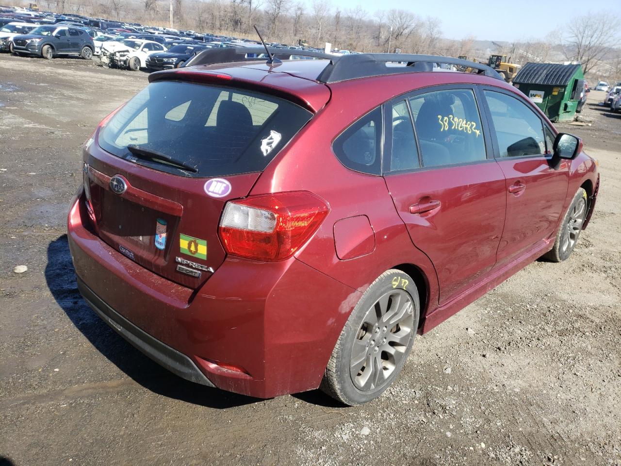 Photo 4 from auction – 2012 SUBARU IMPREZA SP with VIN JF1GPAL67CH225494