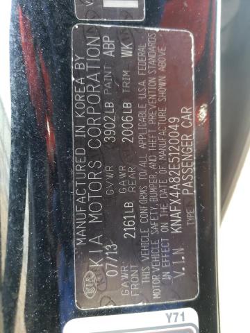 Photo 10 from auction – 2014 KIA FORTE EX with VIN KNAFX4A82E5120049