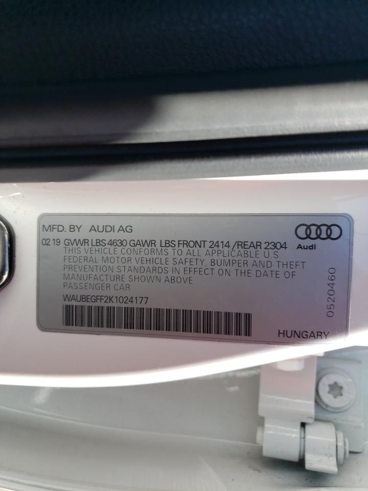 Фото 10 с аукциона – 2019 AUDI A3 PREMIUM с VIN WAUBEGFF2K1024177