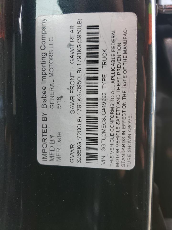 Photo 10 from auction – 2018 GMC SIERRA K15 with VIN 3GTU2MEC8JG419992