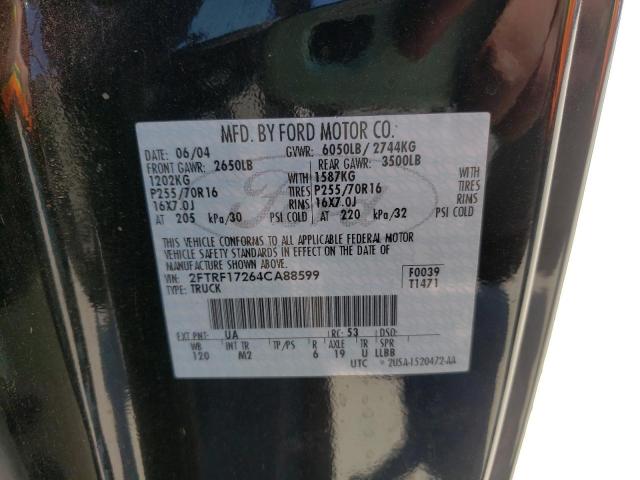 Photo 10 from auction – 2004 FORD F-150 HERI with VIN 2FTRF17264CA88599