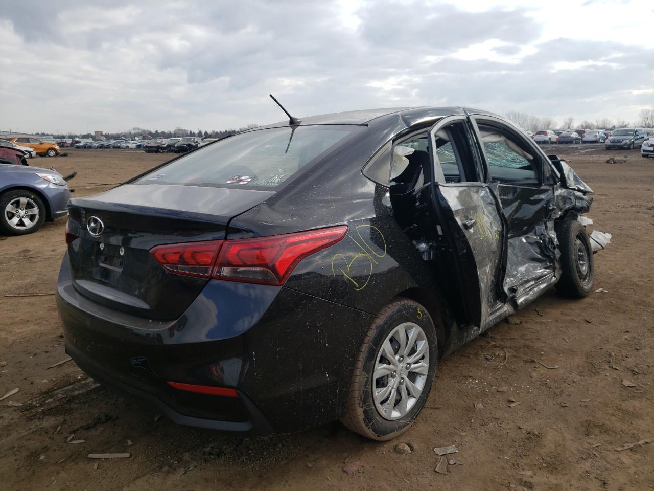 Photo 4 from auction – 2019 HYUNDAI ACCENT SE with VIN 3KPC24A36KE076498