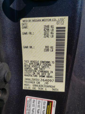 Photo 10 from auction – 2012 NISSAN ALTIMA S with VIN 1N4AL2EP2CC264097