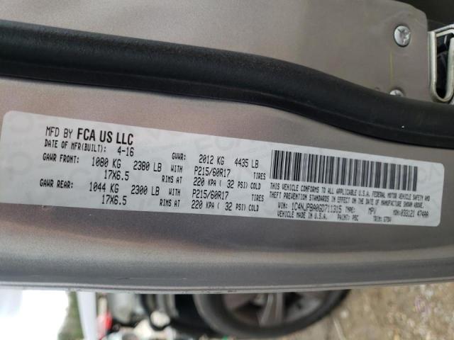Photo 10 from auction – 2016 JEEP PATRIOT SP with VIN 1C4NJPBA0GD711315