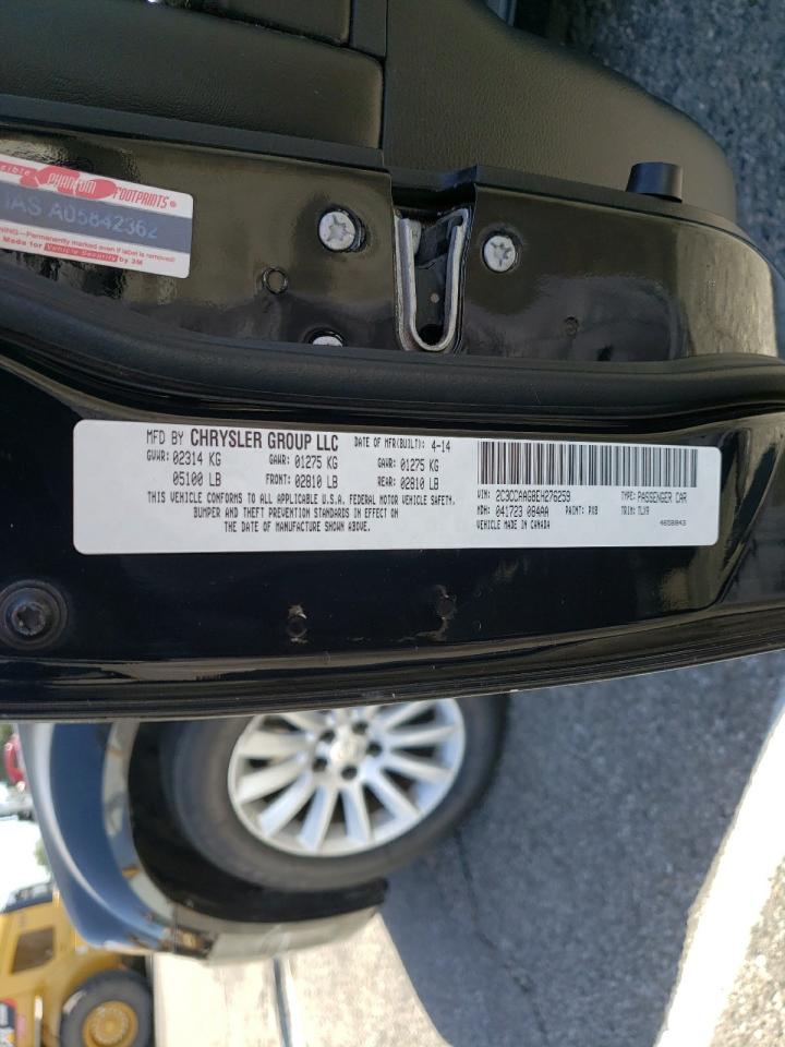 Photo 10 from auction – 2014 CHRYSLER 300 with VIN 2C3CCAAG8EH276259