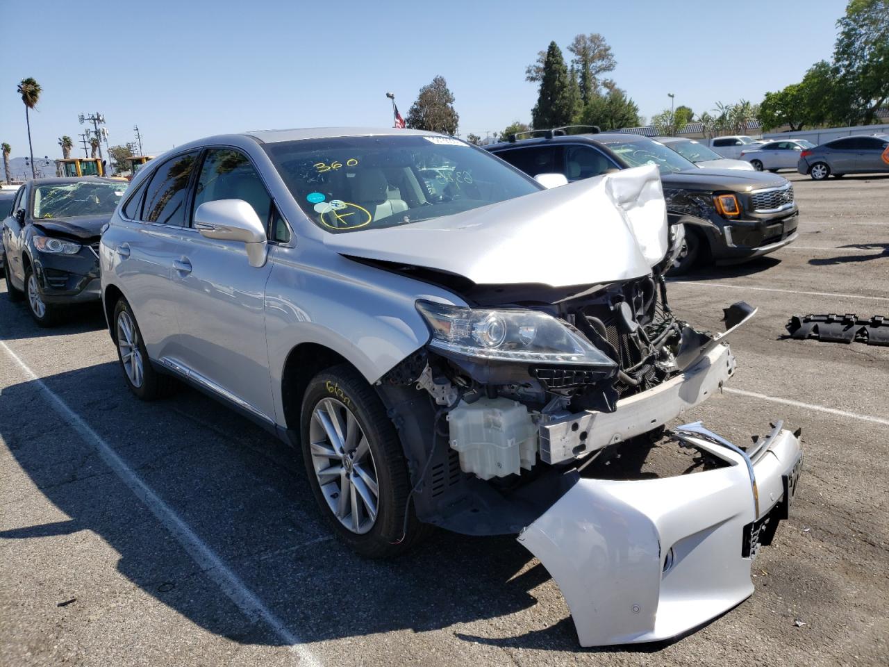 LEXUS RX 450H 2015 with VIN 2T2ZB1BA0FC002662 - Photo from auction