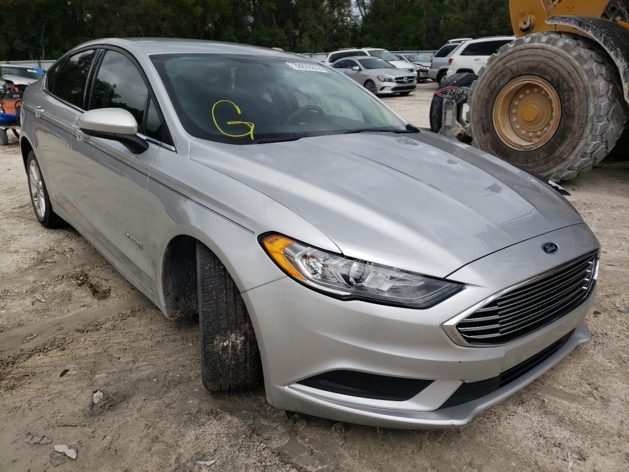 FORD FUSION SE 2017 with VIN 3FA6P0LU9HR117100 - Photo from auction