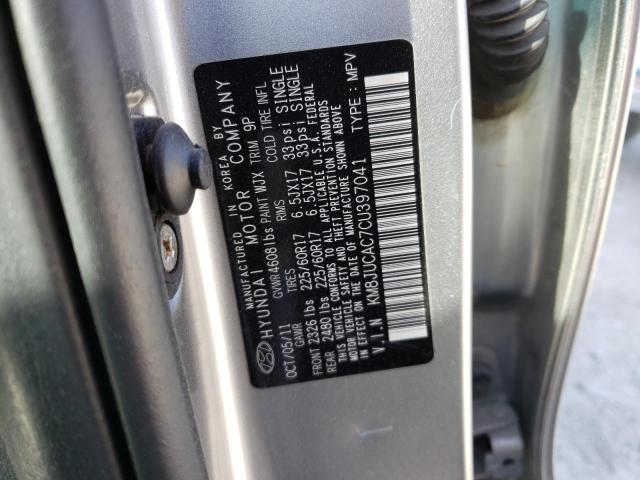 Photo 10 from auction – 2012 HYUNDAI TUCSON GLS with VIN KM8JUCAC7CU397041