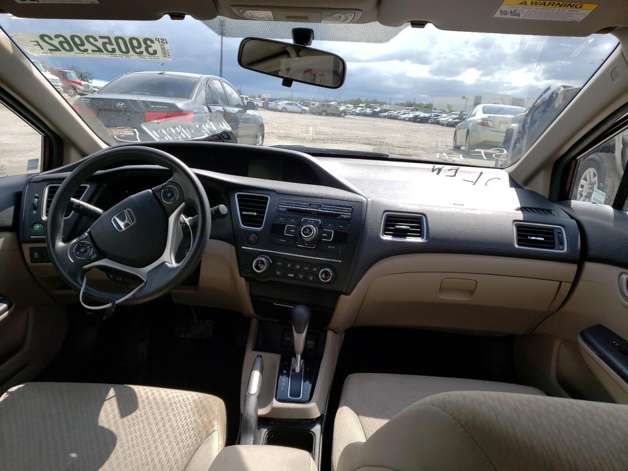 Photo 9 from auction – 2014 HONDA CIVIC LX with VIN 19XFB2F5XEE029183