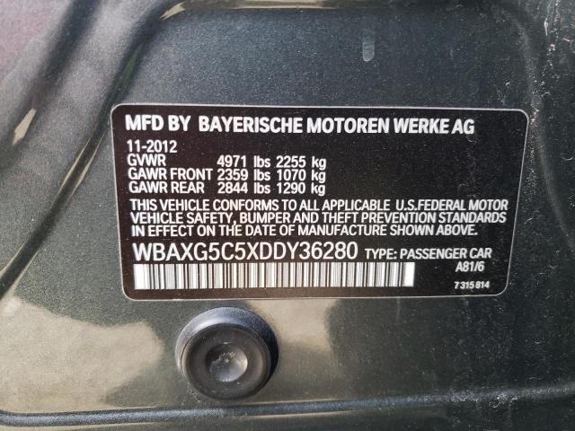 Photo 10 from auction – 2013 BMW 528 I with VIN WBAXG5C5XDDY36280