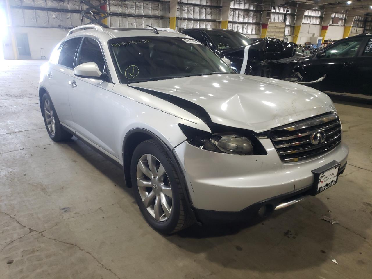 INFINITI FX35 2006 with VIN JNRAS08U26X102910 - Photo from auction