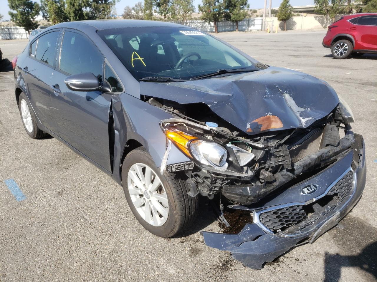KIA FORTE LX 2014 with VIN KNAFX4A65E5214442 - Photo from auction