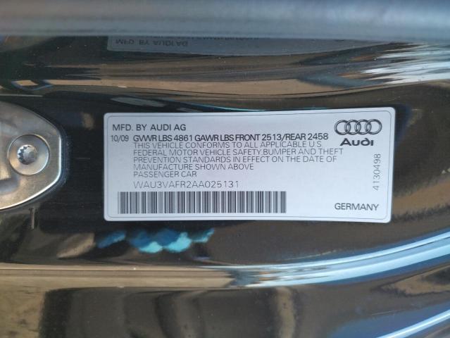 Photo 10 from auction – 2010 AUDI S5 PRESTIG with VIN WAU3VAFR2AA025131