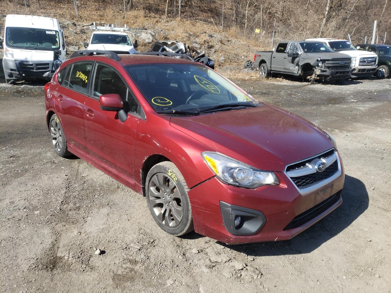 SUBARU IMPREZA SP 2012 с VIN JF1GPAL67CH225494 - Фото с аукциона