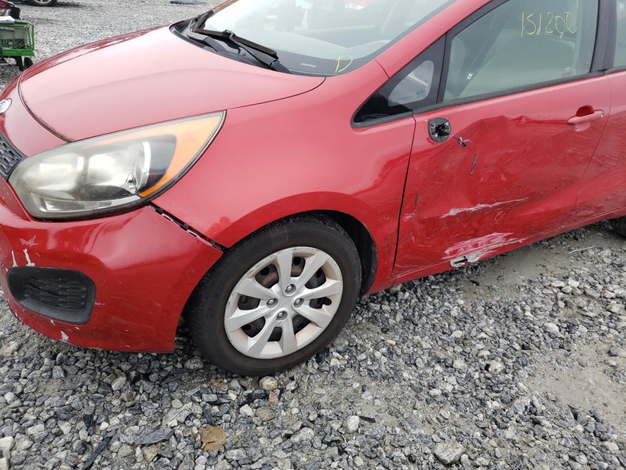 Photo 9 from auction – 2012 KIA RIO LX with VIN KNADM5A37C6038240