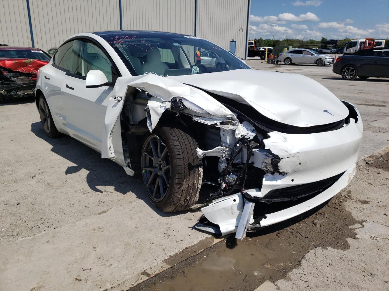 TESLA MODEL 3 2021 with VIN 5YJ3E1EA6MF045621 - Photo from auction