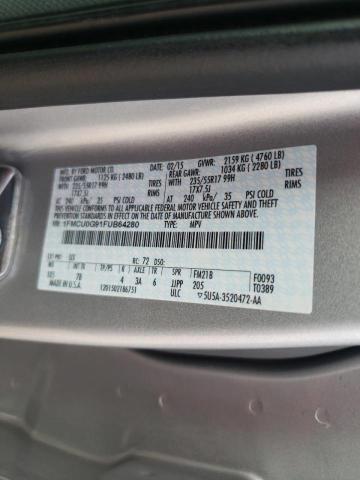 Photo 10 from auction – 2015 FORD ESCAPE SE with VIN 1FMCU0G91FUB64280