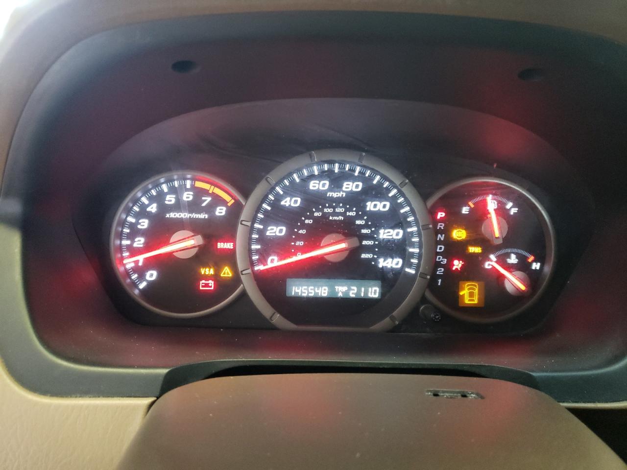 Photo 8 from auction – 2008 HONDA PILOT EXL with VIN 5FNYF18558B055841