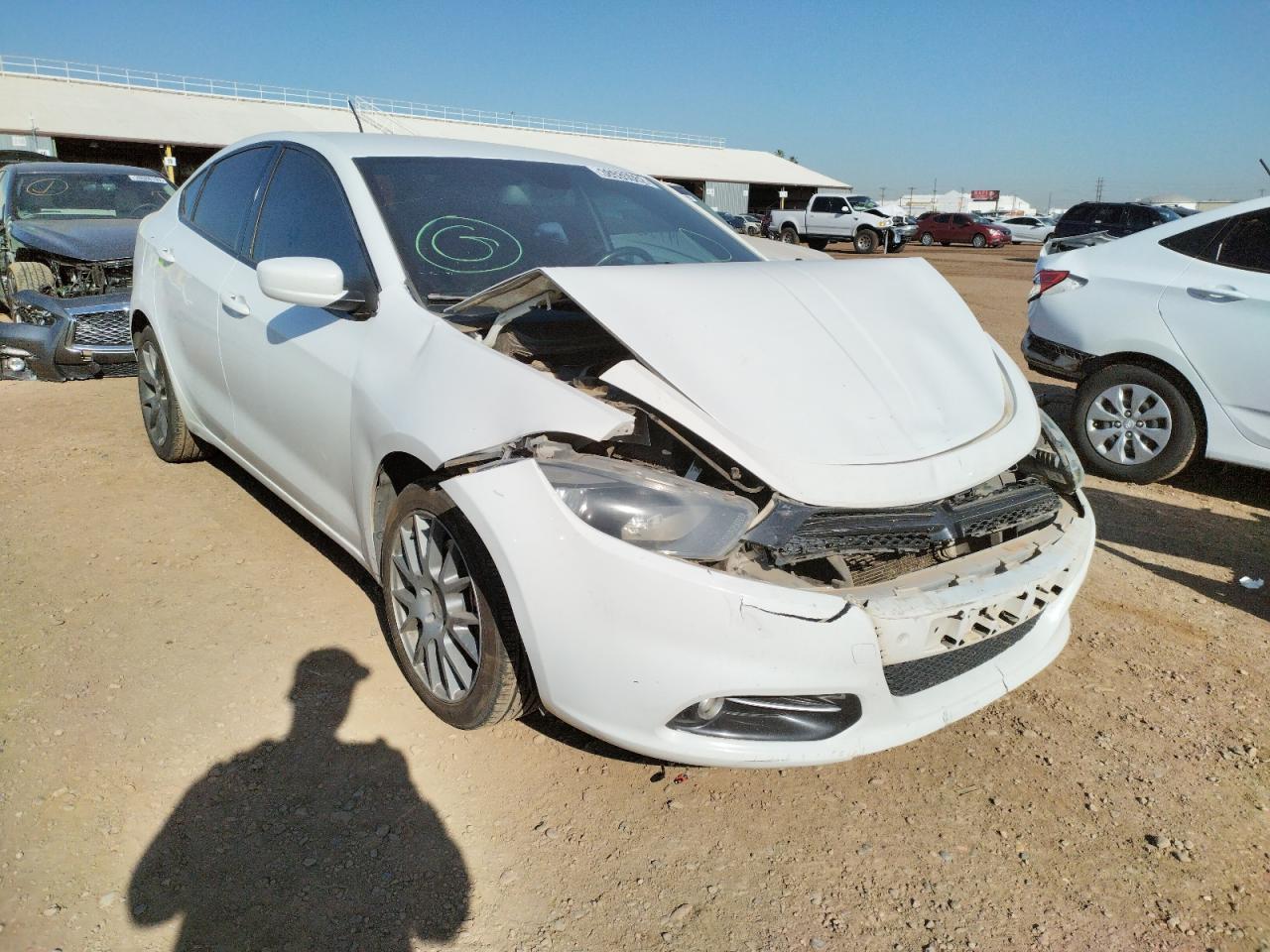 DODGE DART SXT 2015 with VIN 1C3CDFBB1FD141460 - Photo from auction