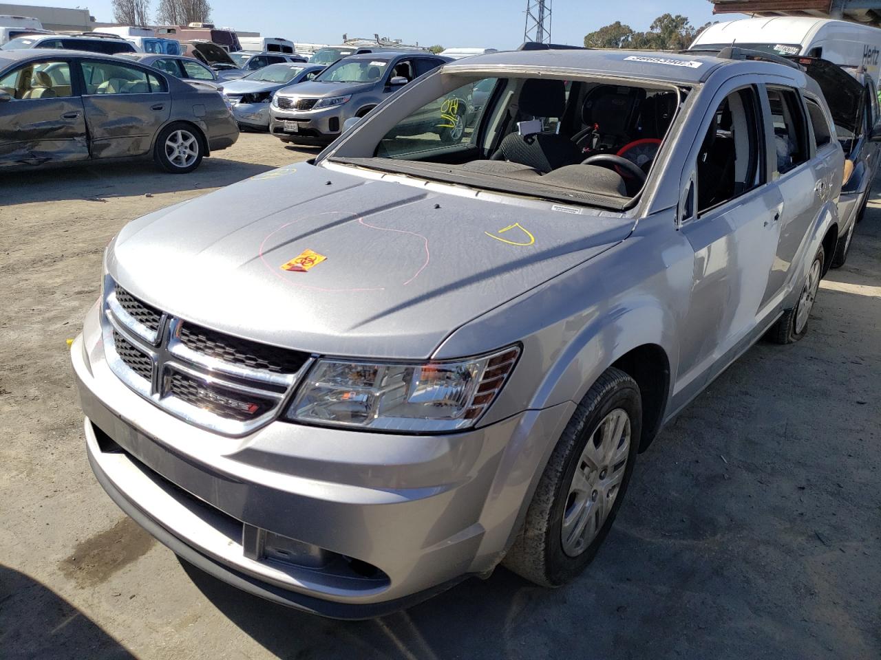 Photo 2 from auction – 2017 DODGE JOURNEY SE with VIN 3C4PDCAB9HT648309