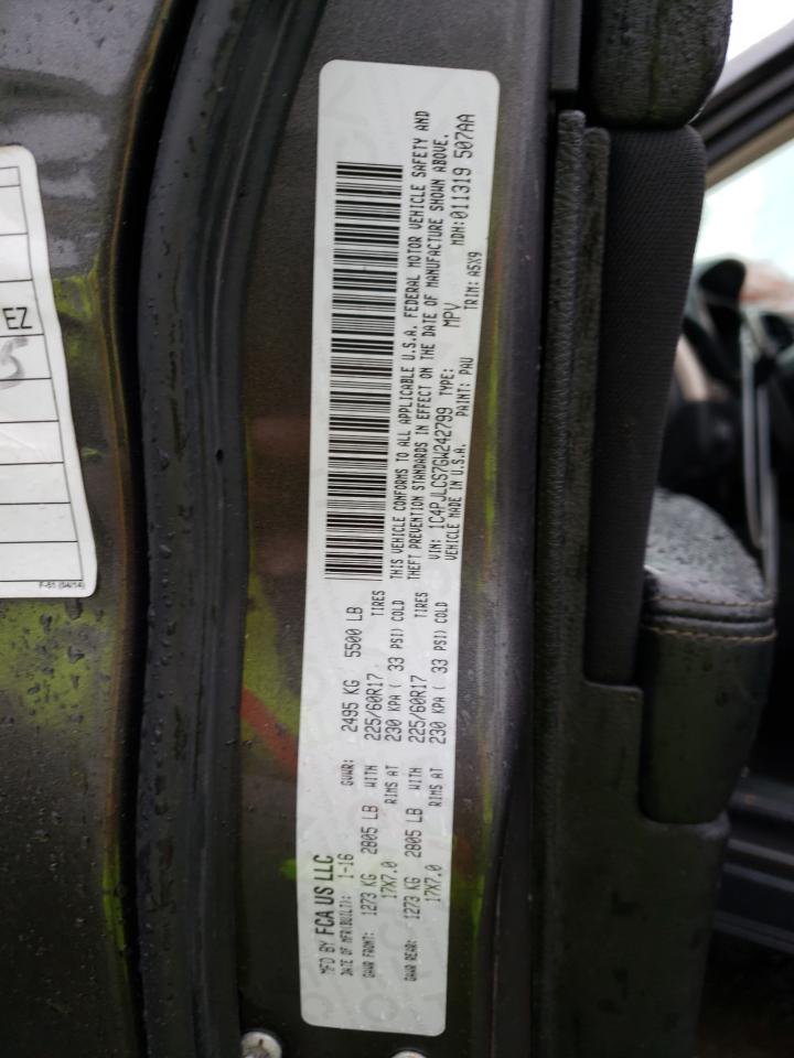 Photo 10 from auction – 2016 JEEP CHEROKEE L with VIN 1C4PJLCS7GW242799