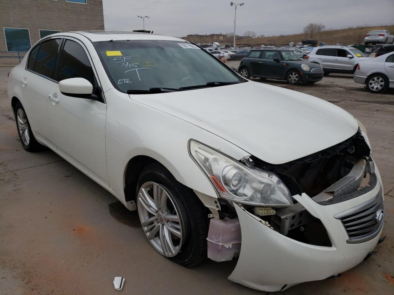 INFINITI G37 2012 with VIN JN1CV6AR9CM673352 - Photo from auction