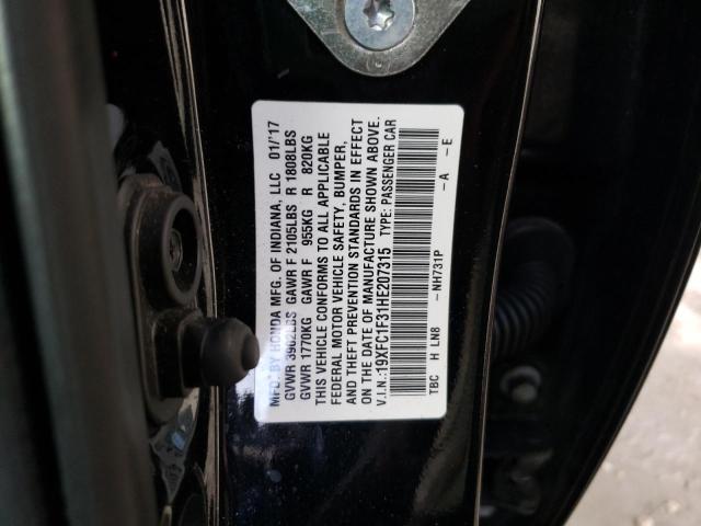 Photo 10 from auction – 2017 HONDA CIVIC EX with VIN 19XFC1F31HE207315