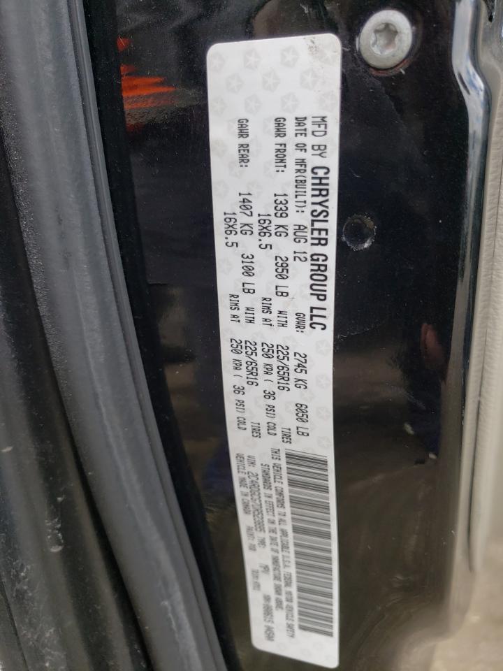 Photo 10 from auction – 2013 DODGE GRAND CARA with VIN 2C4RDGCG7DR523895