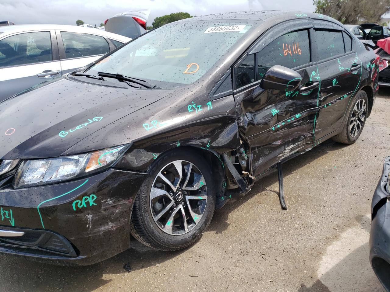 Photo 9 from auction – 2014 HONDA CIVIC EX with VIN 2HGFB2F82EH557624