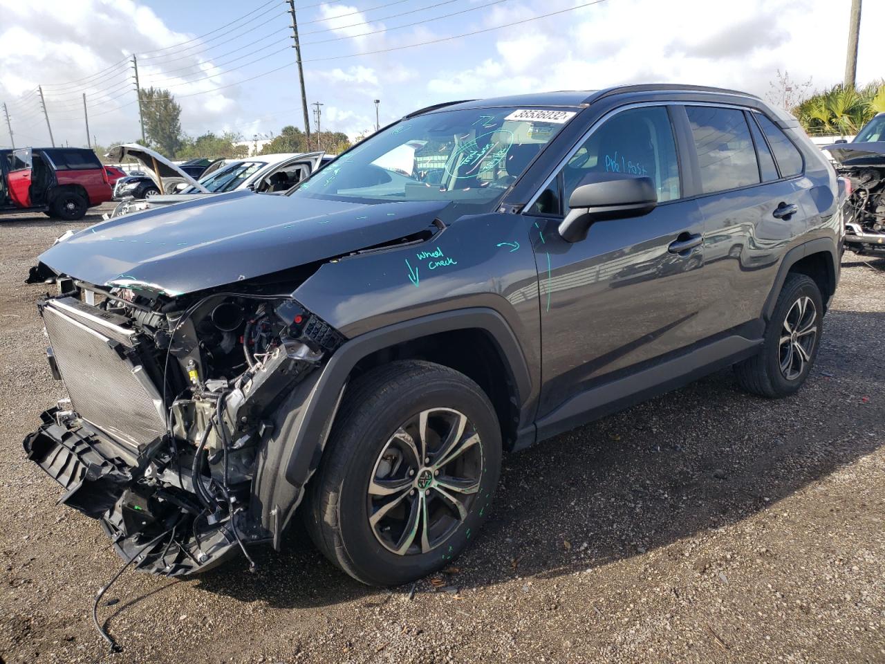 Photo 2 from auction – 2020 TOYOTA RAV4 LE with VIN 2T3H1RFVXLC057816