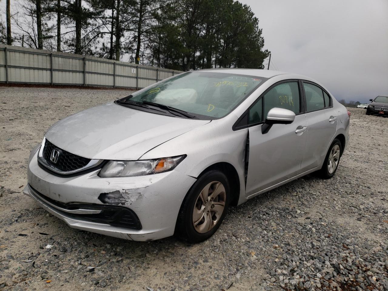 Photo 2 from auction – 2014 HONDA CIVIC LX with VIN 19XFB2F52EE033423