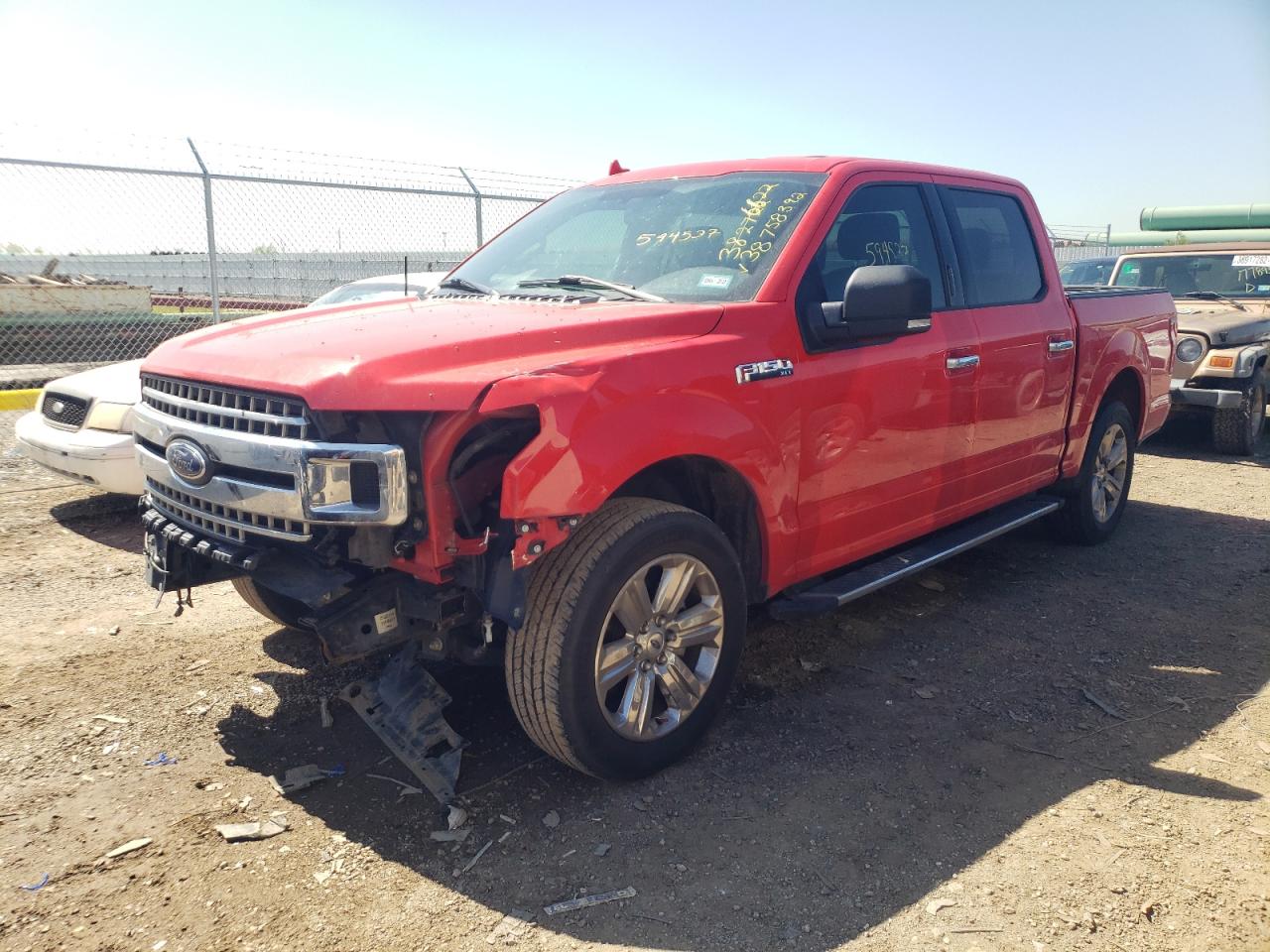 Photo 2 from auction – 2018 FORD F150 SUPER with VIN 1FTEW1C55JKF90672