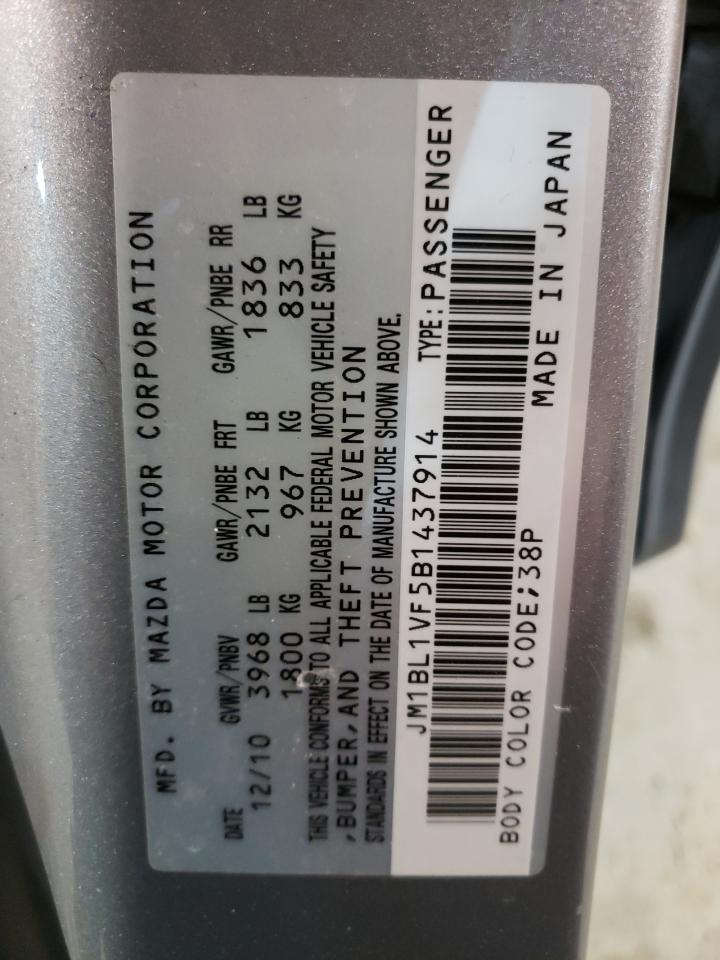 Photo 10 from auction – 2011 MAZDA 3 I with VIN JM1BL1VF5B1437914