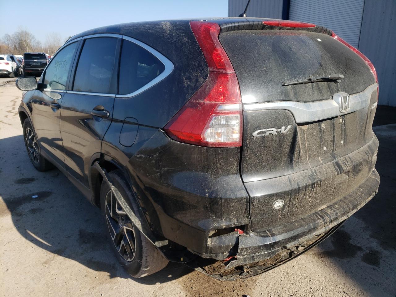 Photo 3 from auction – 2016 HONDA CR-V SE with VIN 5J6RM4H45GL117134