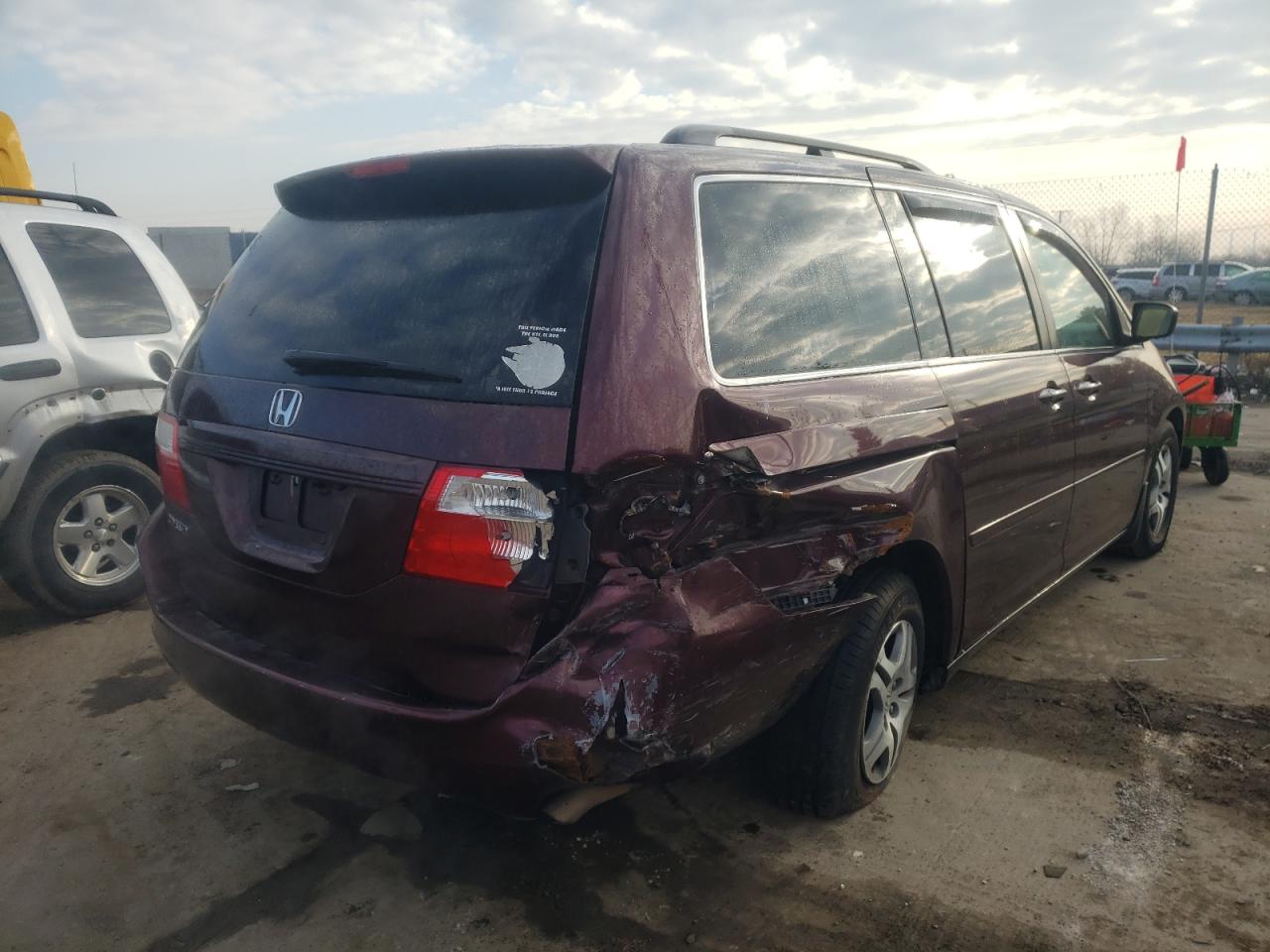 Photo 4 from auction – 2007 HONDA ODYSSEY EX with VIN 5FNRL38717B416507