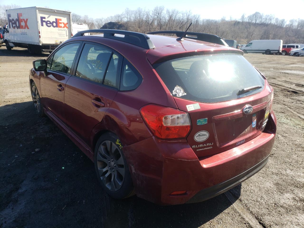 Photo 3 from auction – 2012 SUBARU IMPREZA SP with VIN JF1GPAL67CH225494