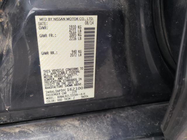 Photo 10 from auction – 2015 NISSAN ALTIMA 2.5 with VIN 1N4AL3AP3FC162100