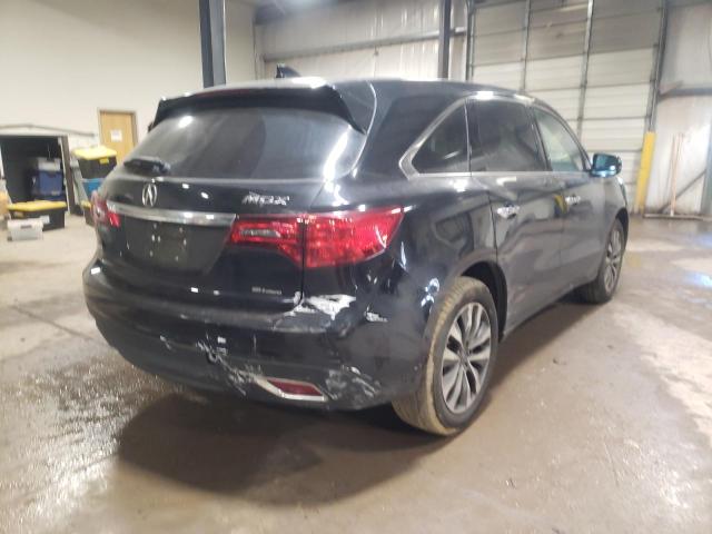 Photo 4 from auction – 2016 ACURA MDX TECHNO with VIN 5FRYD4H43GB005791