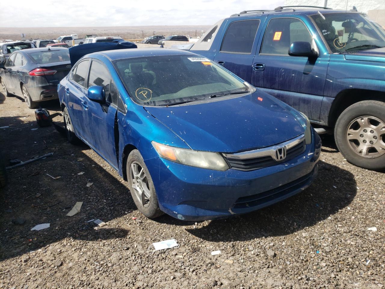 HONDA CIVIC LX 2012 with VIN 19XFB2F55CE322745 - Photo from auction
