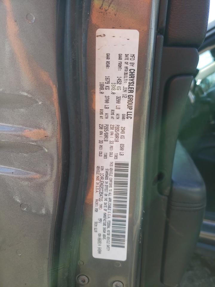 Photo 10 from auction – 2012 JEEP GRAND CHER with VIN 1C4RJEAG2CC354795