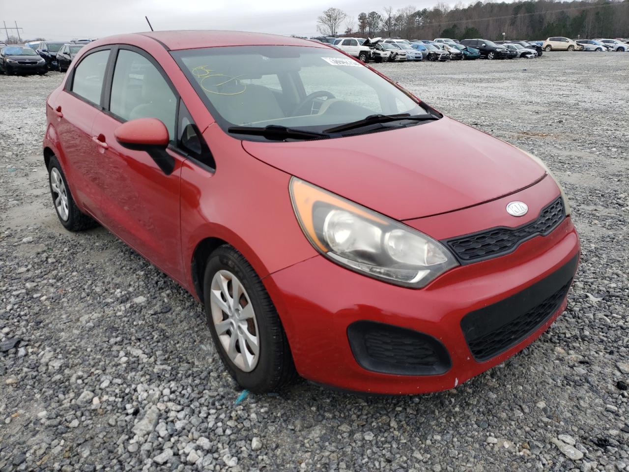 KIA RIO LX 2012 with VIN KNADM5A37C6038240 - Photo from auction