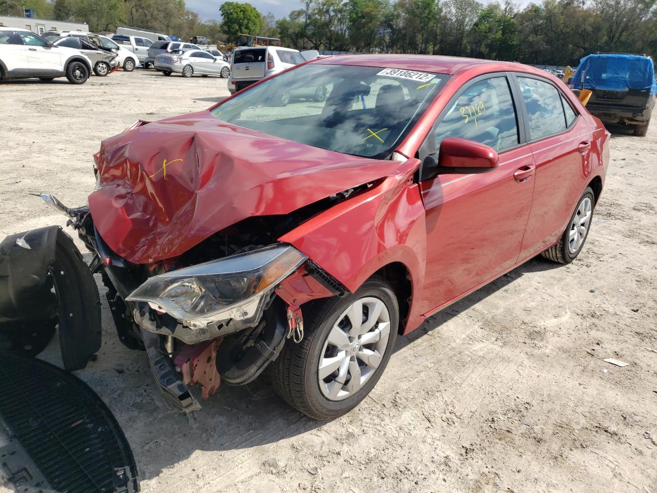 Photo 2 from auction – 2016 TOYOTA COROLLA L with VIN 5YFBURHE7GP385820