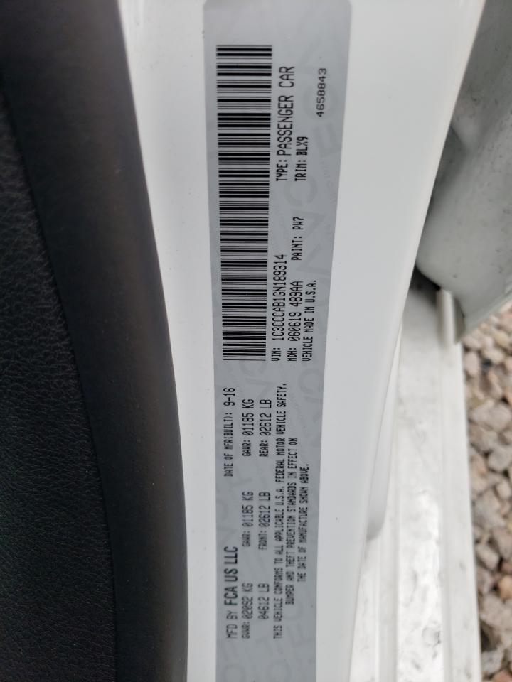 Photo 10 from auction – 2016 CHRYSLER 200 LIMITE with VIN 1C3CCCAB1GN189314